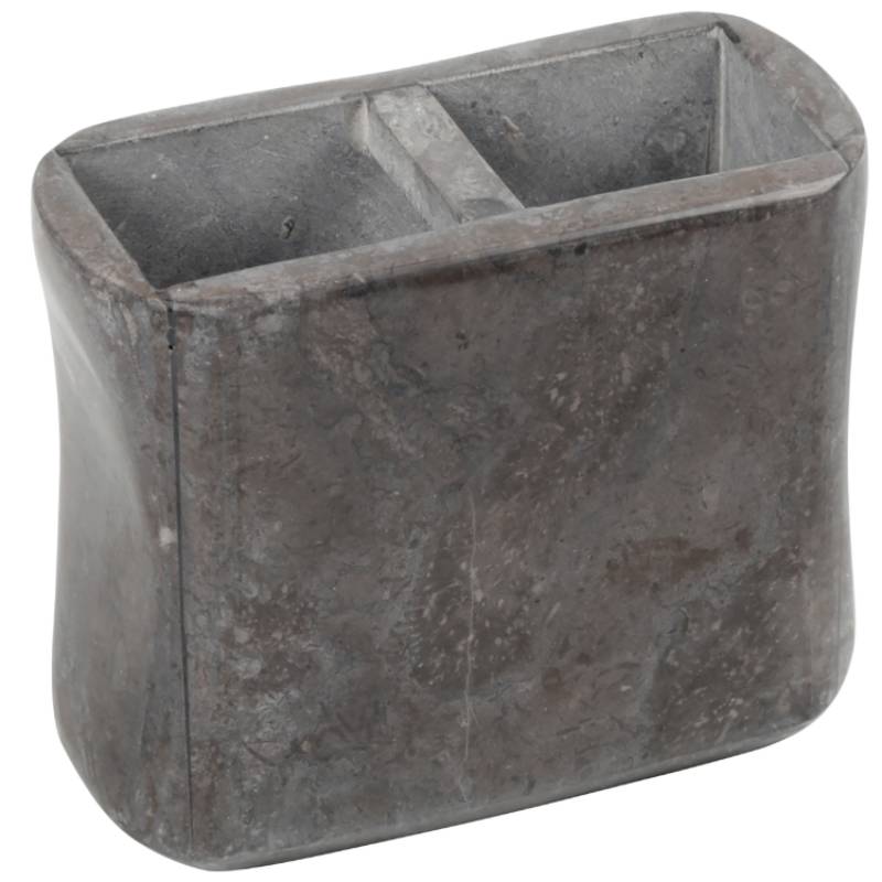 Curvy Collection Charcoal Marble Toothbrush Holder