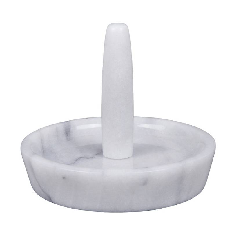 White Marble Ring Holder
