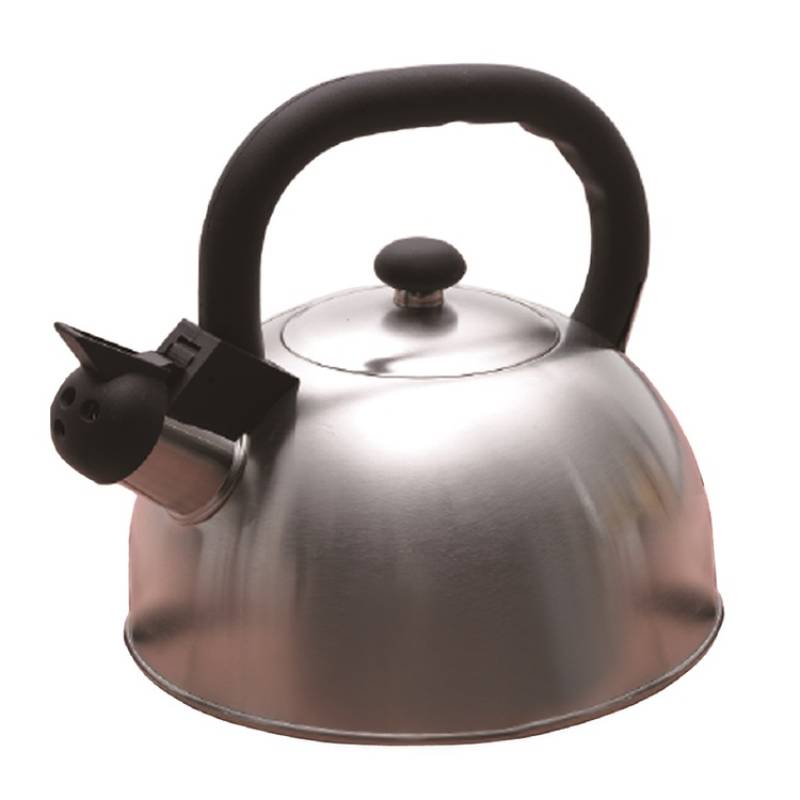 Satin finish whistling kettle 