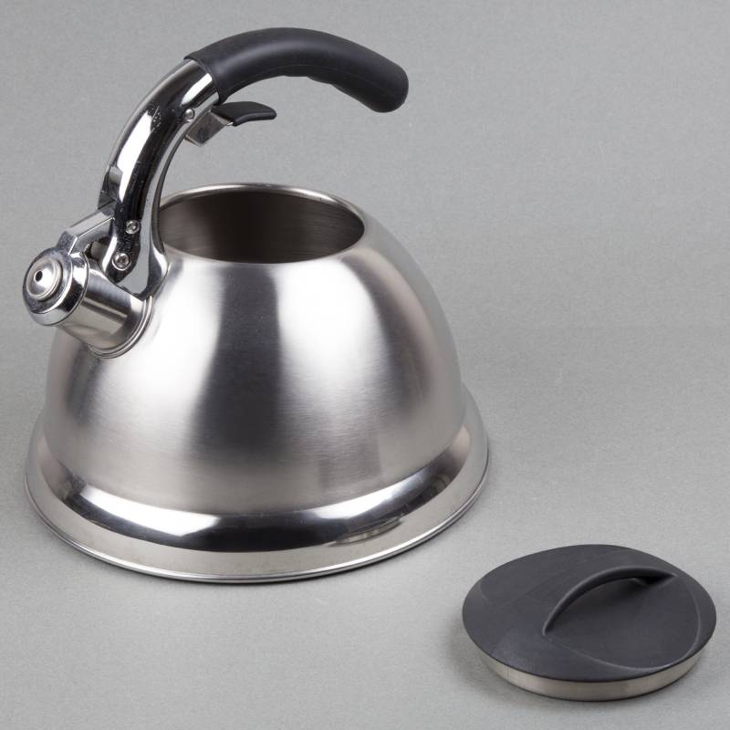 Avalon 3.0 Qt. Stainless Steel Whistling Tea Kettle in Brushed Finish