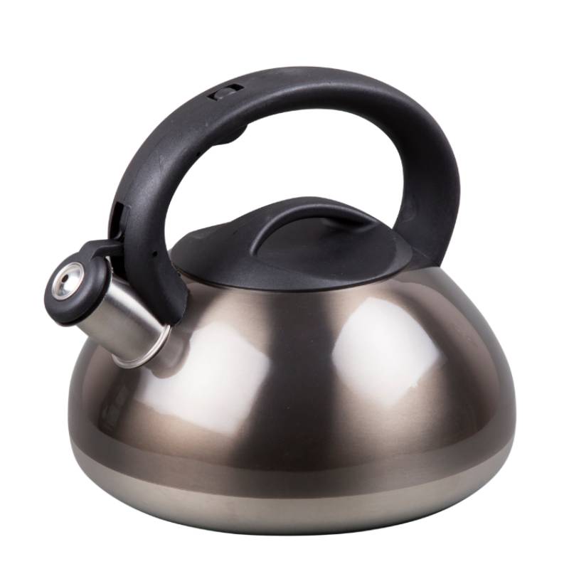 Sphere 3.0 Qt. Stainless Steel Whistling Tea Kettle in Smoke Color