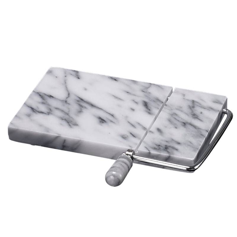 White Marble 5" x 8" Cheese Slicer