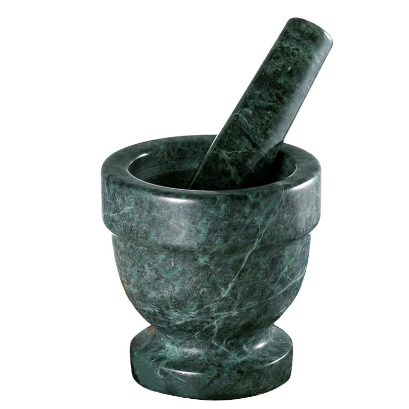 Green Marble 4" x 4" Mortar and Pestle