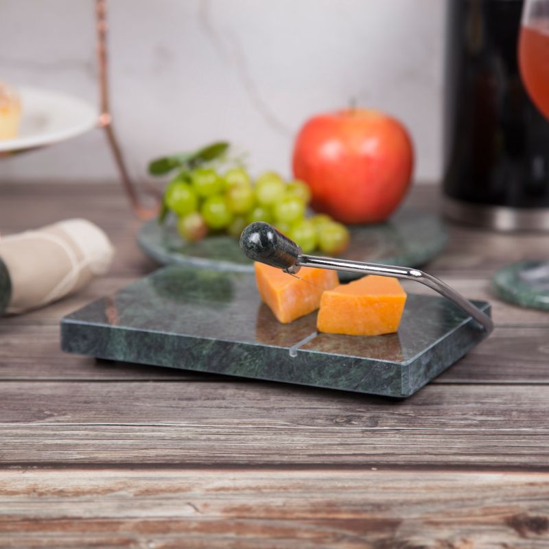 Green Marble 5" x 8" Cheese Slicer