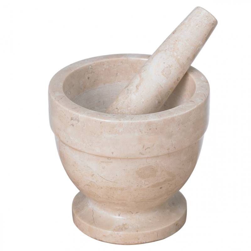 Marble Mortar & Pestle, White, Small — etúHOME