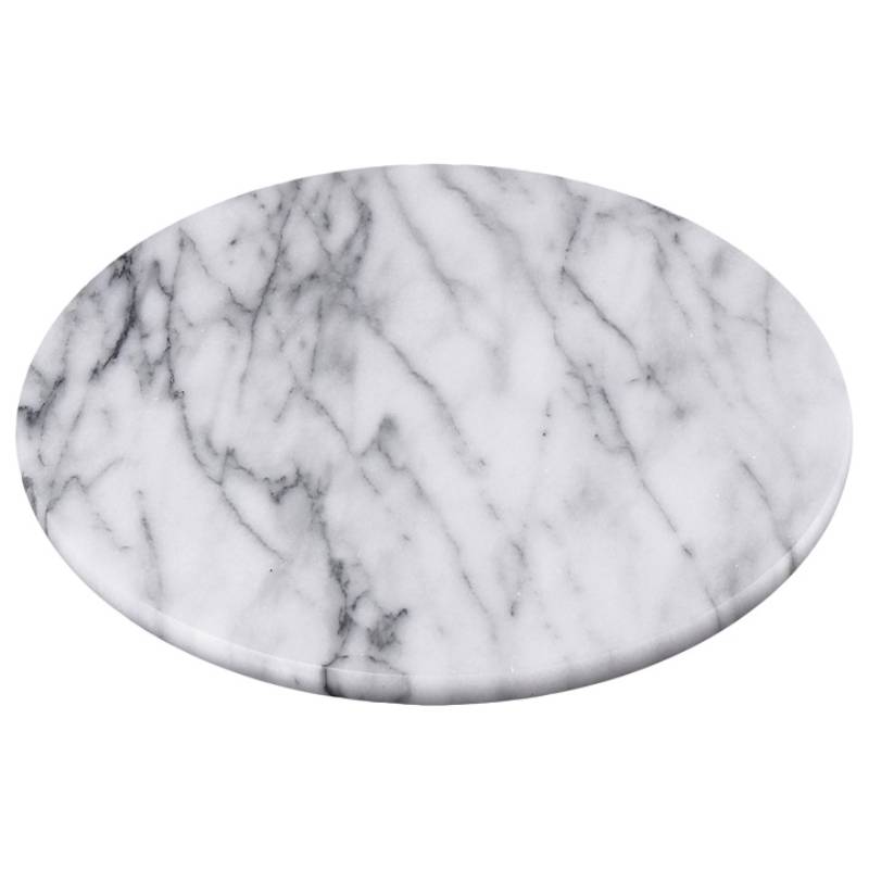 White Marble 8" Round Board
