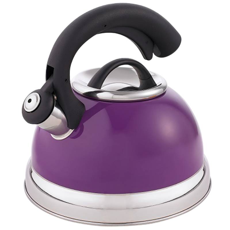 Symphony 2.6 Qt. Stainless Steel Whistling Tea Kettle in Purple Color