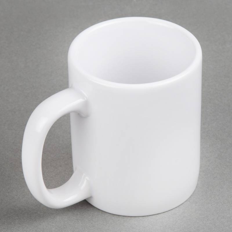 Set of 6 Ceramic Coffee Mug - White