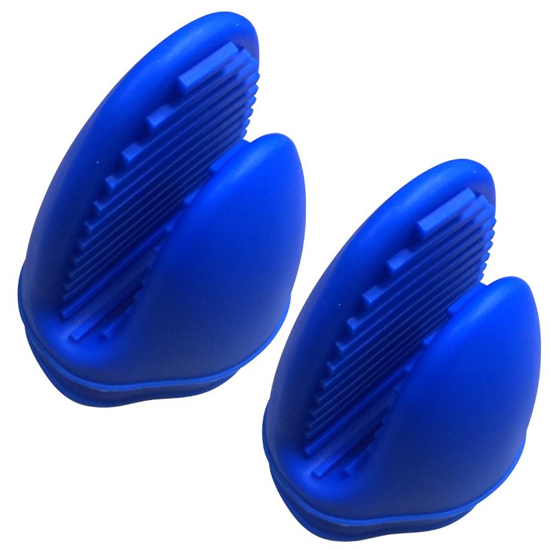 Set of 2 Silicone Heat Resistance Finger Tip Grabbers