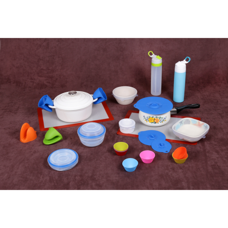 Set of 6 Multisize Silicone Stretch Lid